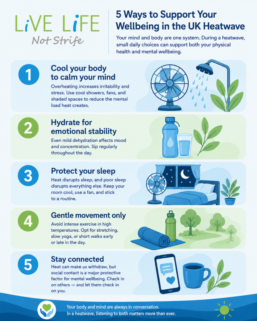 5 things to help in a heatwave